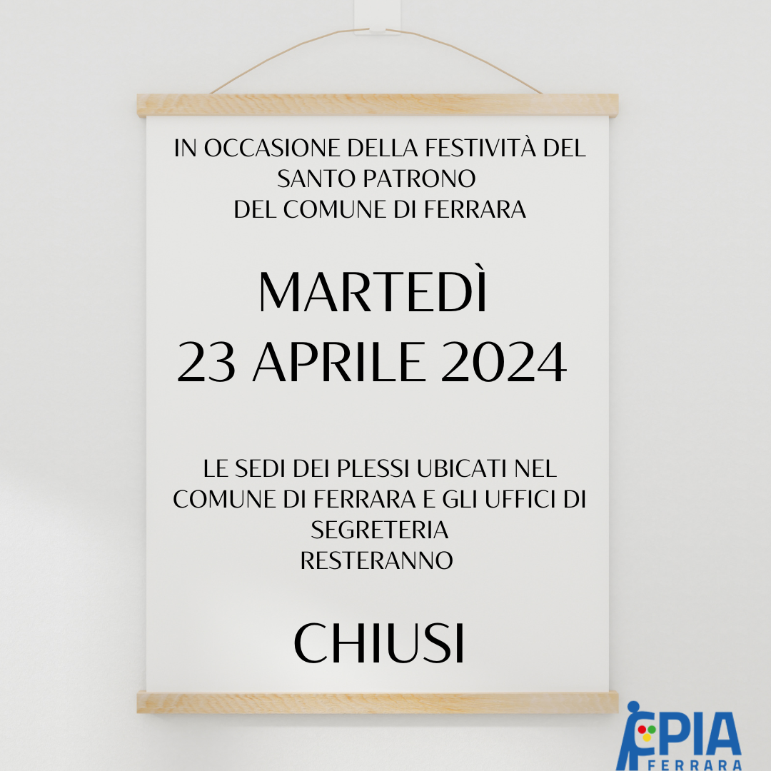 FESTIVITA' DEL 23 APRILE