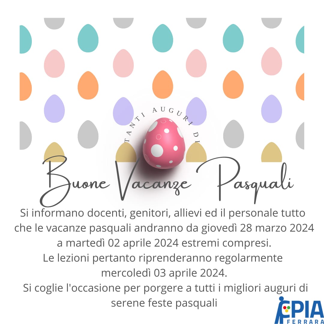 SOSPENSIONE LEZIONI DAL 28 MARZO AL 2 APRILE