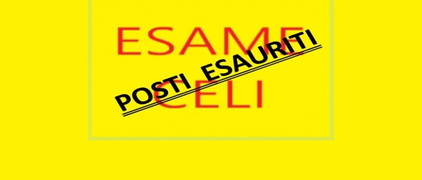 ESAME CELI 21 SETTEMBRE 2021 