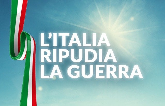 L'Italia ripudia la guerra